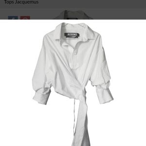 Jacquemus White Wrap Blouse